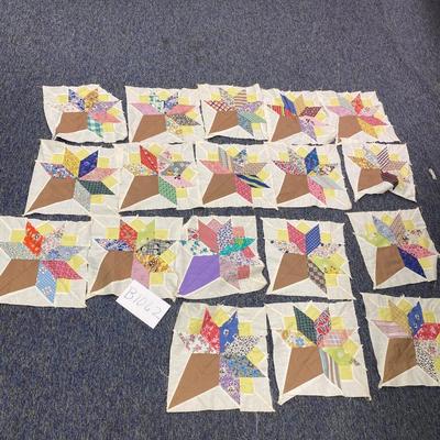 18 pc Hand-made Quilt Blocks