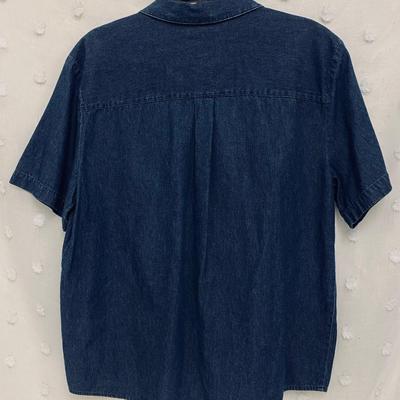 KAREN SCOTT - WOMENâ€™S DENIM TOP - SIZE L