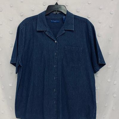 KAREN SCOTT - WOMENâ€™S DENIM TOP - SIZE L