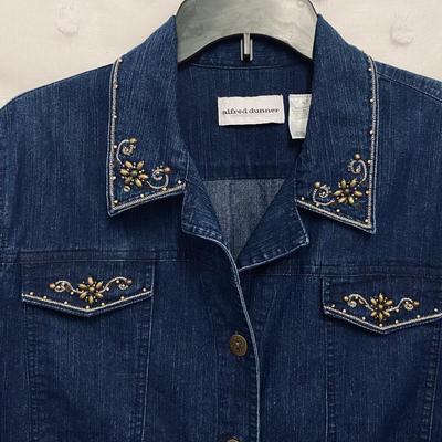 ALFRED DUNNER - WOMENâ€™S DENIM TOP - SIZE 18