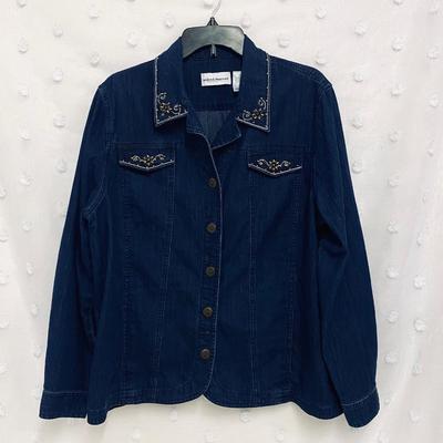 ALFRED DUNNER - WOMENâ€™S DENIM TOP - SIZE 18