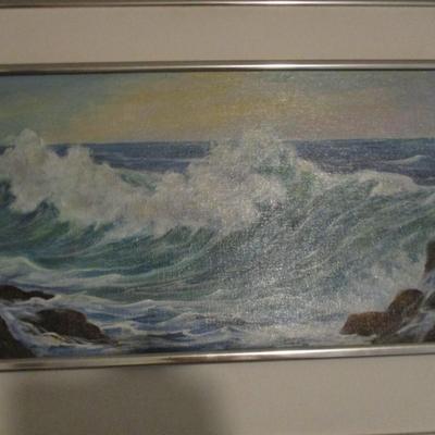 Crashing Wave Painted Artwork