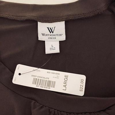 NWT - WORTHINGTON - WOMENâ€™S CUTE TOP - SIZE L