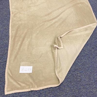 Brown micro- fiber blanket