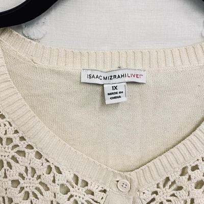 ISAAC MIZRAH LIVE - WOMENâ€™S CARDIGAN - SIZE 1X
