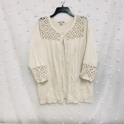 ISAAC MIZRAH LIVE - WOMENâ€™S CARDIGAN - SIZE 1X