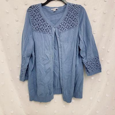 ISAAC MIZRAH LIVE - WOMENâ€™S CARDIGAN - SIZE 1X