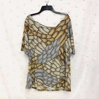 GYPSY - FUN PRINT WOMENâ€™S BLOUSE - SIZE 1X