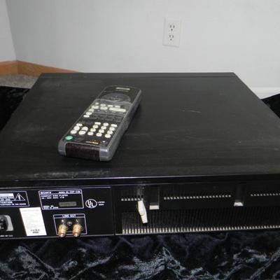 SONY AUDIO/VIDEO CONTROL CENTER AND 5 DISK CHANGER WITH REMOTES