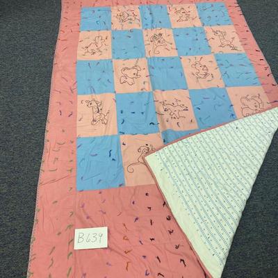 Handmade Animal Quilt