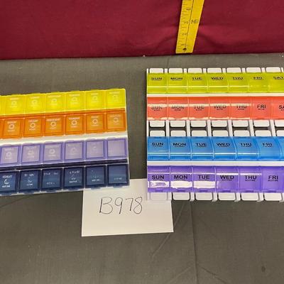 Monthly pill organizers