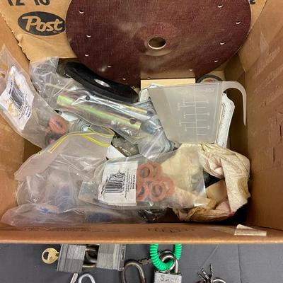 Padlock & misc assortment