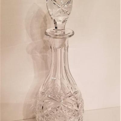 Lot #64  Pretty Crystal Decanter