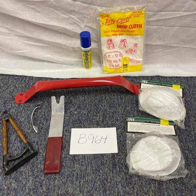 Drop cloth/masks/pull