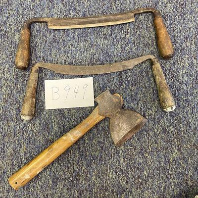 Hatchet and 2 debarkers