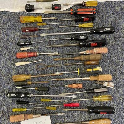 Straight screwdriver assortment