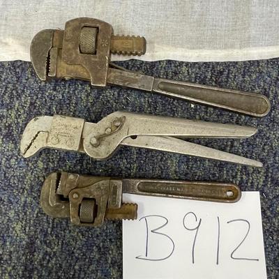 Vintage pipe wrenches