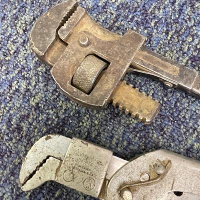 Vintage pipe wrenches