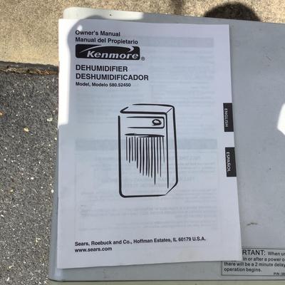 G1245 Kenmore Dehumidifier