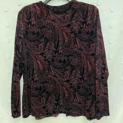 NOTATIONS - WOMENâ€™S LAYERED BLOUSE - SIZE L