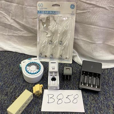 Timer,bulbs, battery charger