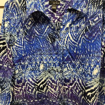 ERIKA SIZE LARGE BUTTON UP SHIRT