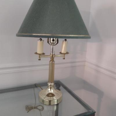 Metal Post Lamp with Shade - Approx 23Â½