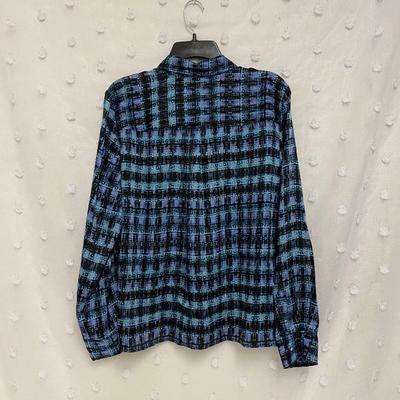 LIZ CLAIBORNE - FUN COLORED WOMENâ€™S BUTTON UP - SIZE L