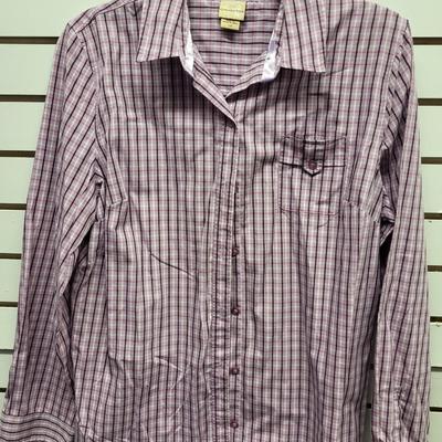 CONVINGTON WOMENS SIZE LG BUTTON UP SHIRT