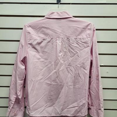 COVINGTON PETITE WOMENS SIZE LG/GP BUTTON UP BLOUSE