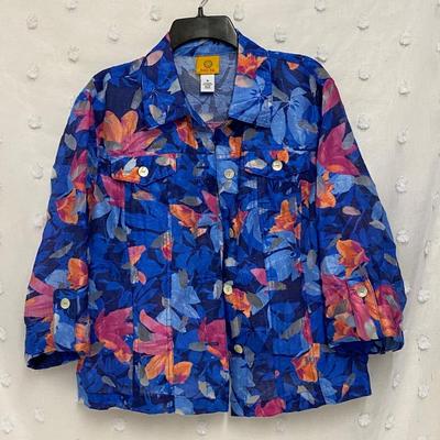 RUBY RD. - COLORFUL WOMENâ€™S TOP - SIZE 16