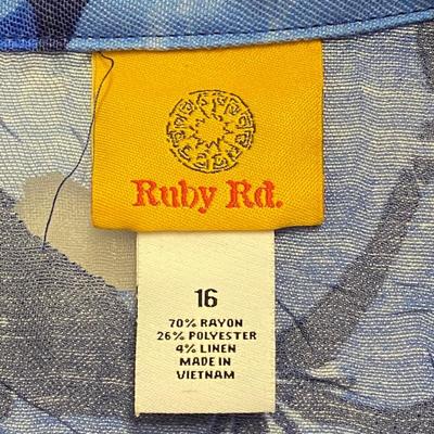 RUBY RD. - COLORFUL WOMENâ€™S TOP - SIZE 16