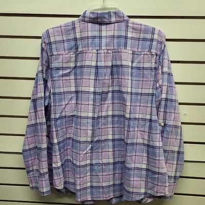 ST JOHNS BAY WOMENS SIZE PXL BUTTON UP FLANNEL SHIRT