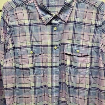 ST JOHNS BAY WOMENS SIZE PXL BUTTON UP FLANNEL SHIRT