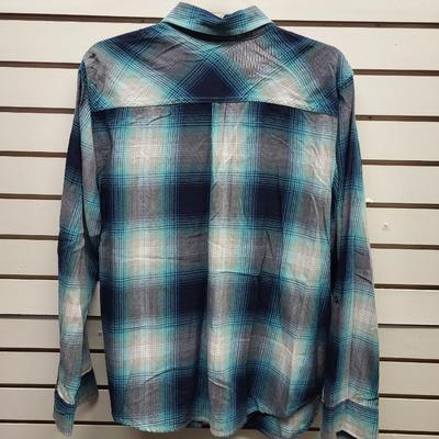 FADED GLORY WOMENS SIZE 16-18 FLANNEL BUTTON UP SHIRT