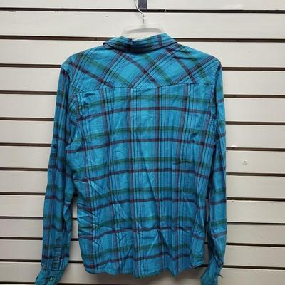 MOSSIMO SUPPLY WOMENS XL BUTTON UP FLANNEL SHIRT