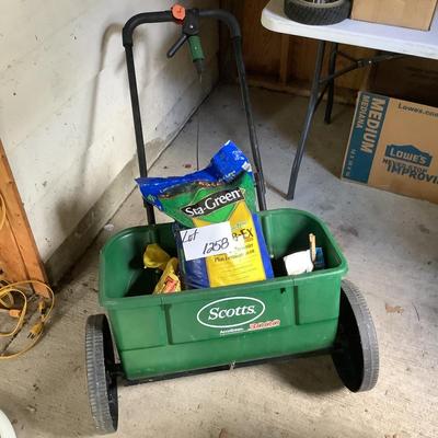 G1258 Scotts Accu Green 3000 Seed Spreader with Seeds