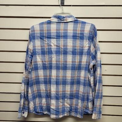 FADED GLORY WOMENS SIZE 16 - 18 BUTTON UP PLAID SHIRT