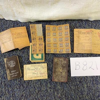 War coupons for mileage and rations