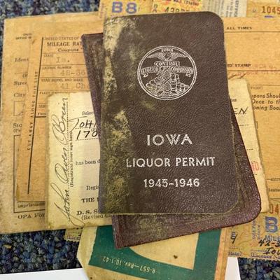 War coupons for mileage and rations