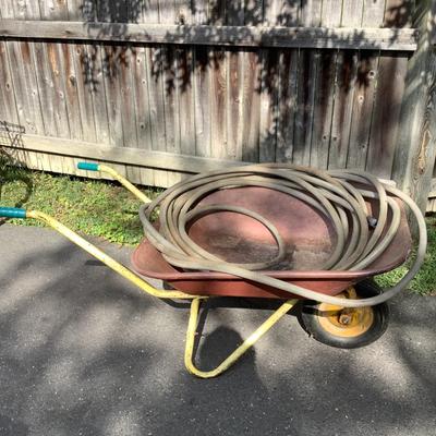 G1263 Vintage Wheelbarrow with Hose