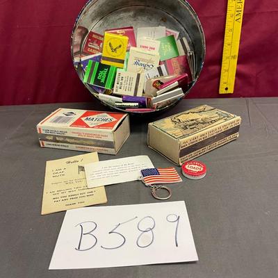 Vintage match collection