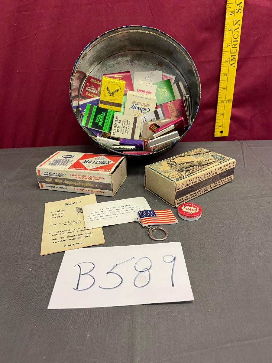 Vintage match collection