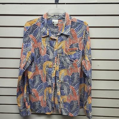 STYLUS WOMENS SZ XL BUTTON UP BLOUSE
