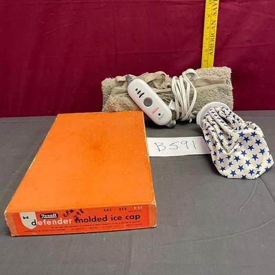 Defender ice cap, ice bag and heat pad
