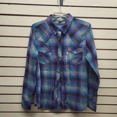 LEVIS WOMENS -XL- SNAP UP SHIRT