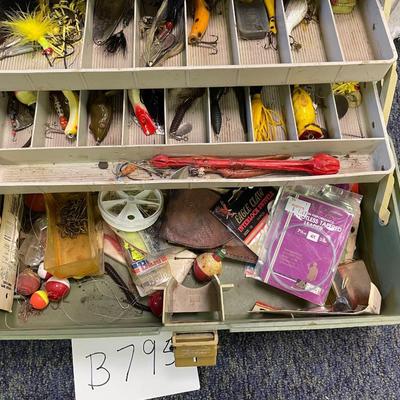 Tackle box and contents