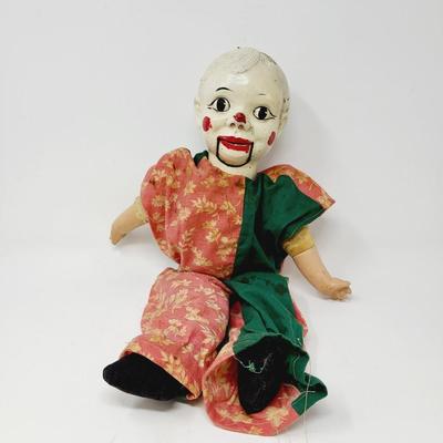 VINTAGE VENTRILOQUIST CLOWN DOLL
