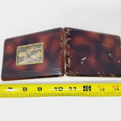 VINTAGE METAL CIGARETTE DECORATIVE HOLDER