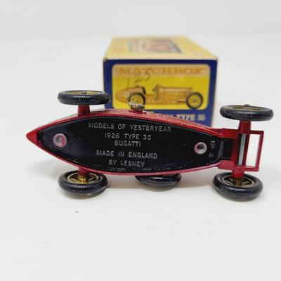 1960s MATCH BOX 1926 TYPE 35 BUGATTI
